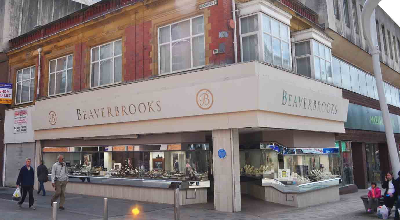 Beaverbrooks, Blackpool after brick and stone waterproofing treatment with Stormdry