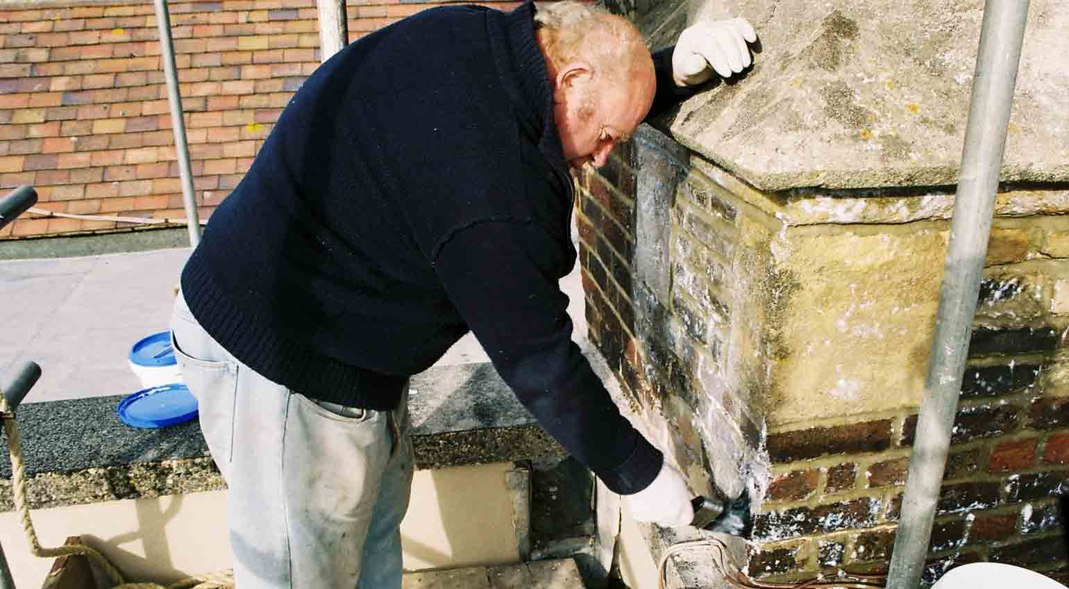 Stormdry applied to a damp chimney